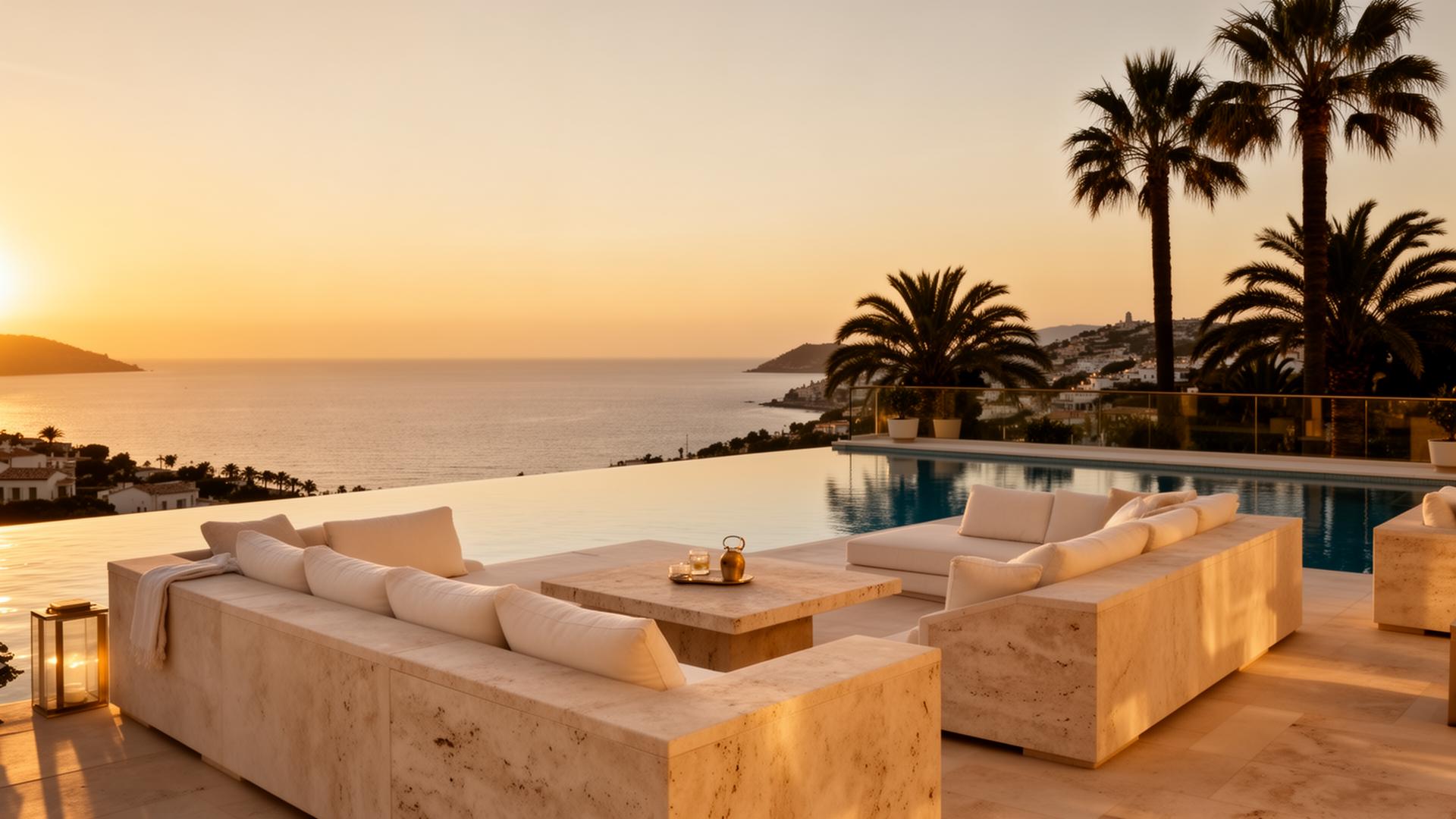 Terrasse vue mer en Israël pour propriétaires internationaux